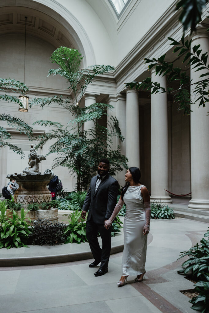 National Gallery of Art engagement photos | DC wedding photographer